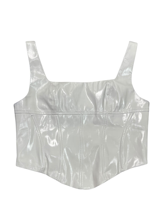 Top Sleeveless By SALTY In White, Size:M