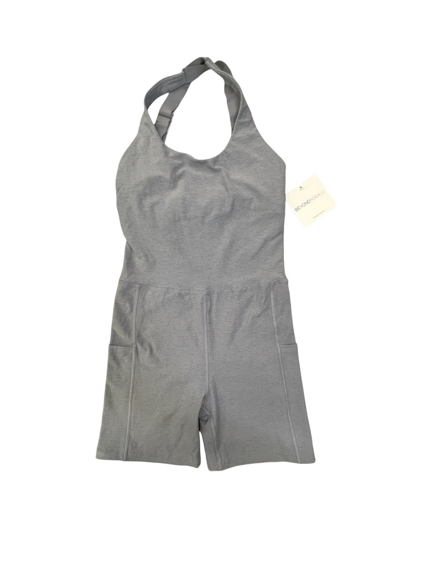 Romper By Beyond Yoga In Grey, Size:Xs