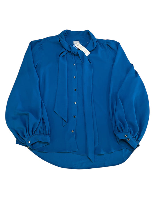 Blouse Ls By Chicos In Blue, Size:L