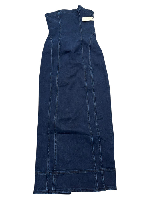 Dress Casual Maxi By Anthropologie In Blue Denim, Size:Xs