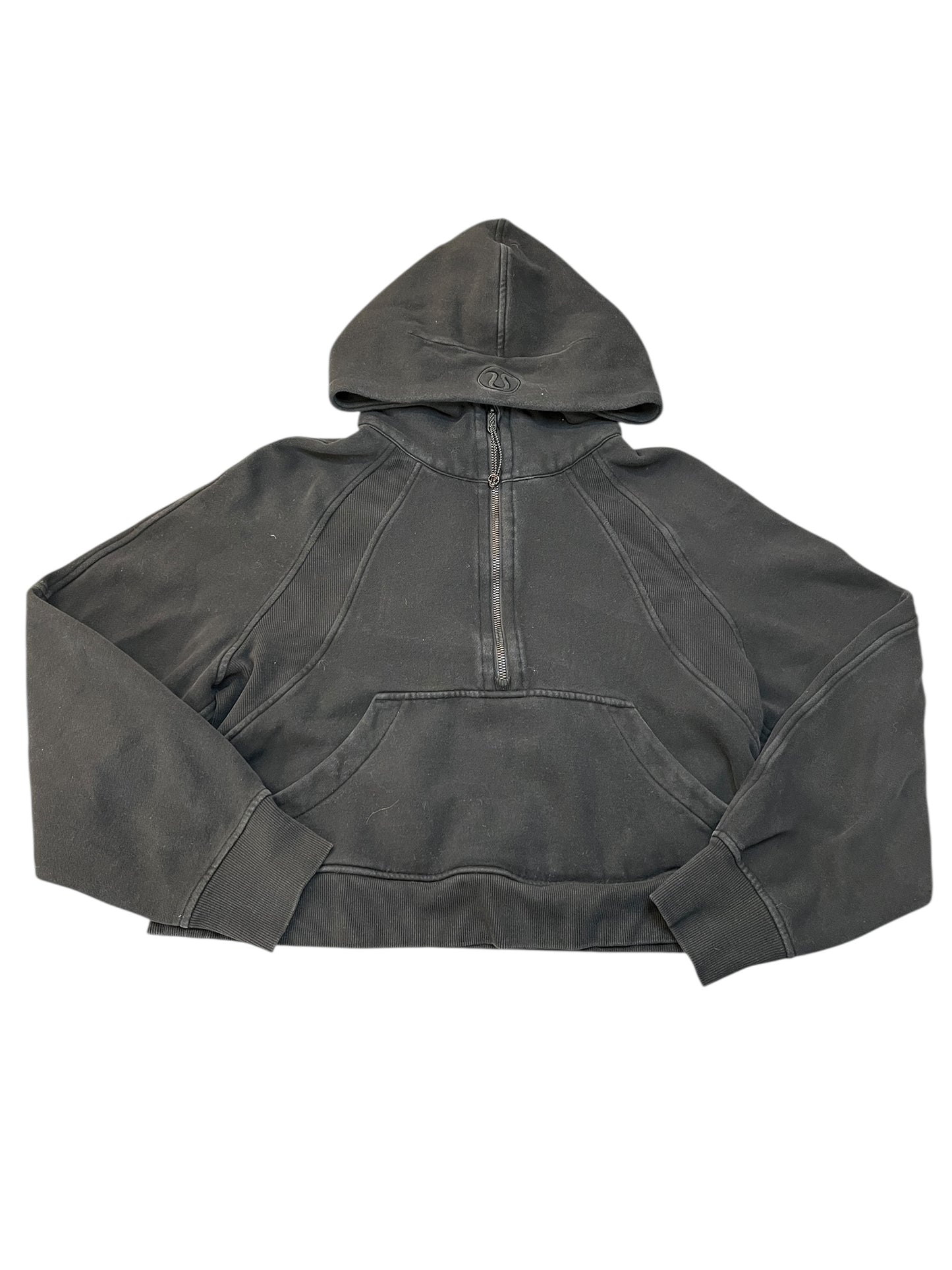 Athletic Sweatshirt Hoodie By Lululemon In Black, Size:Xs