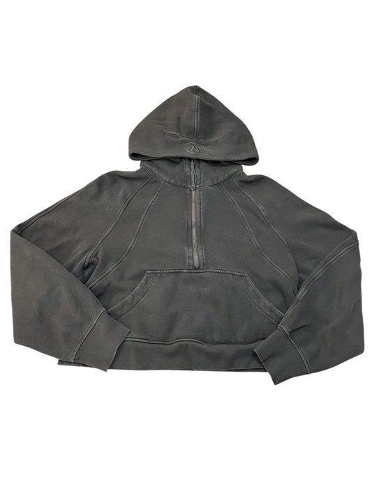 Athletic Sweatshirt Hoodie By Lululemon In Black, Size:Xs