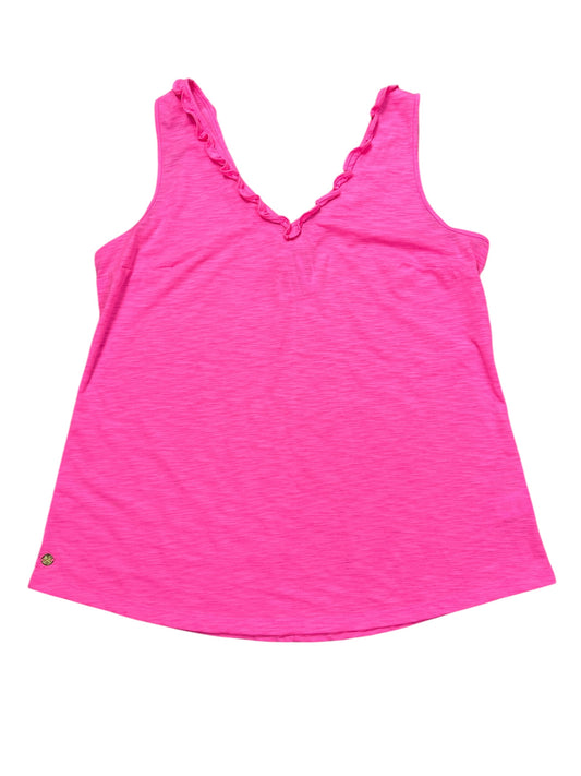Tank Top Designer By Lilly Pulitzer In Pink, Size:L