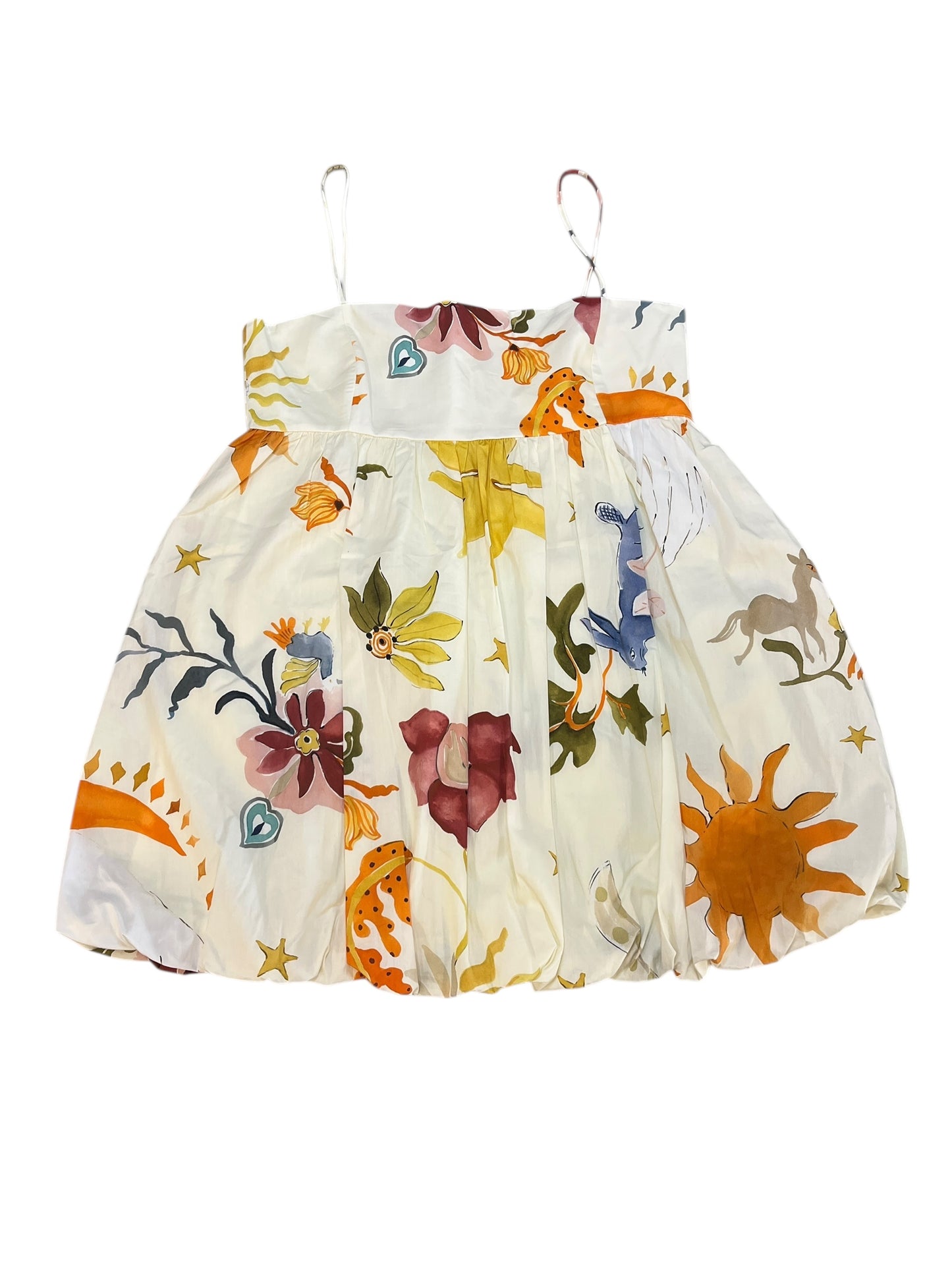 Dress Casual Short By Zara In Floral Print, Size:L