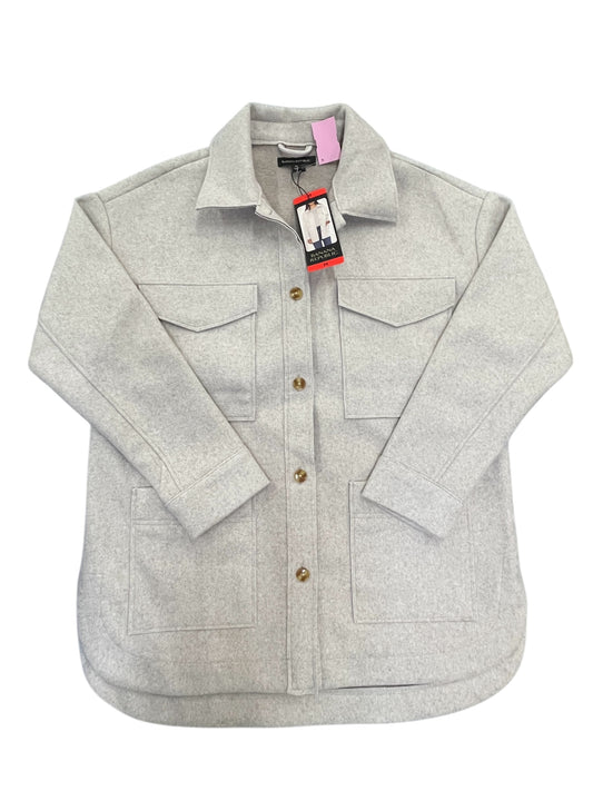 Jacket Shirt By Banana Republic In Cream, Size:M