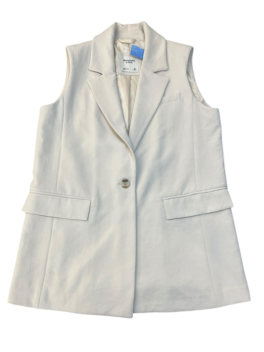Vest Other By Abercrombie And Fitch In Cream, Size:M