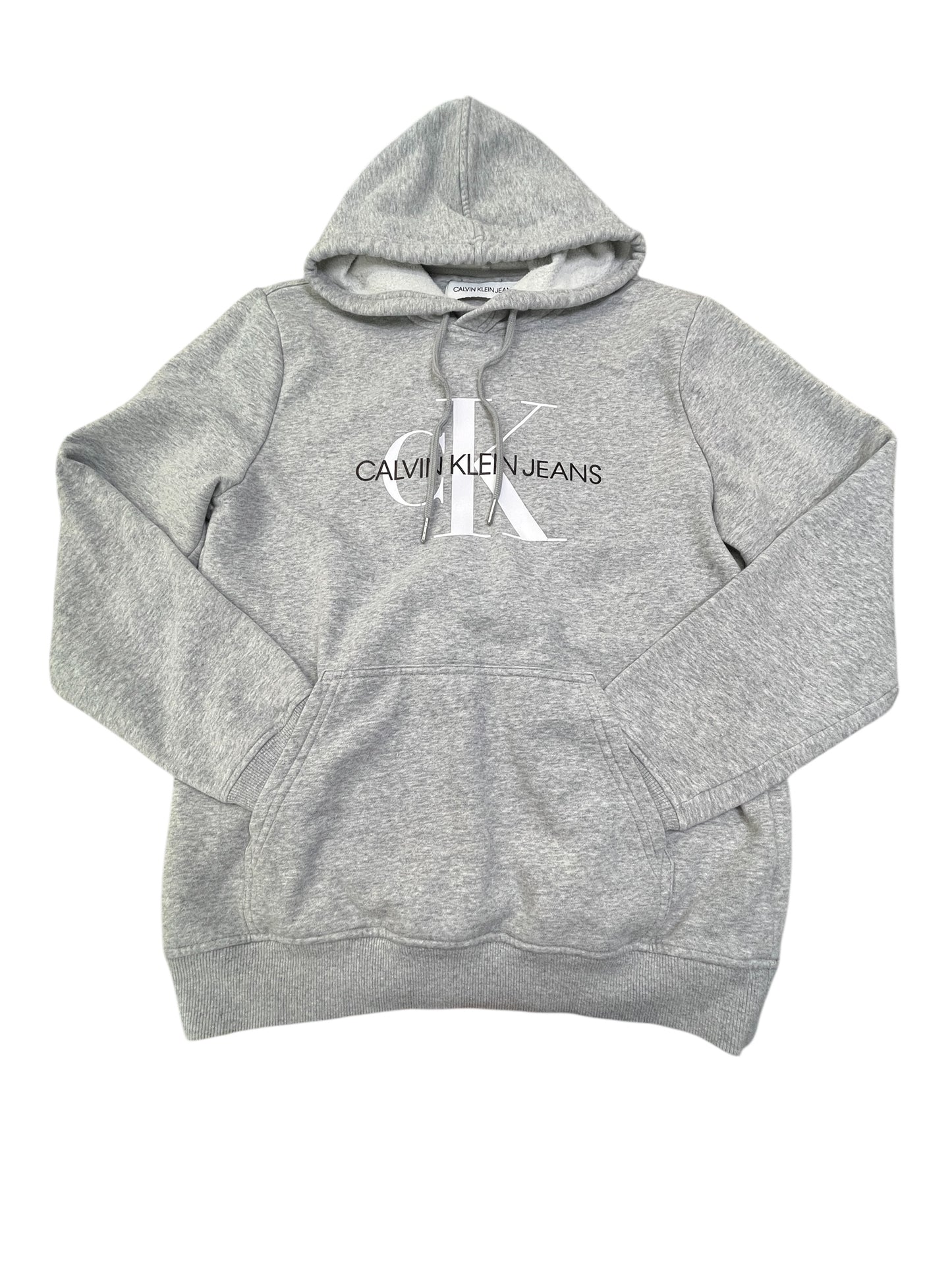 Sweatshirt Hoodie By Calvin Klein In Grey, Size:M