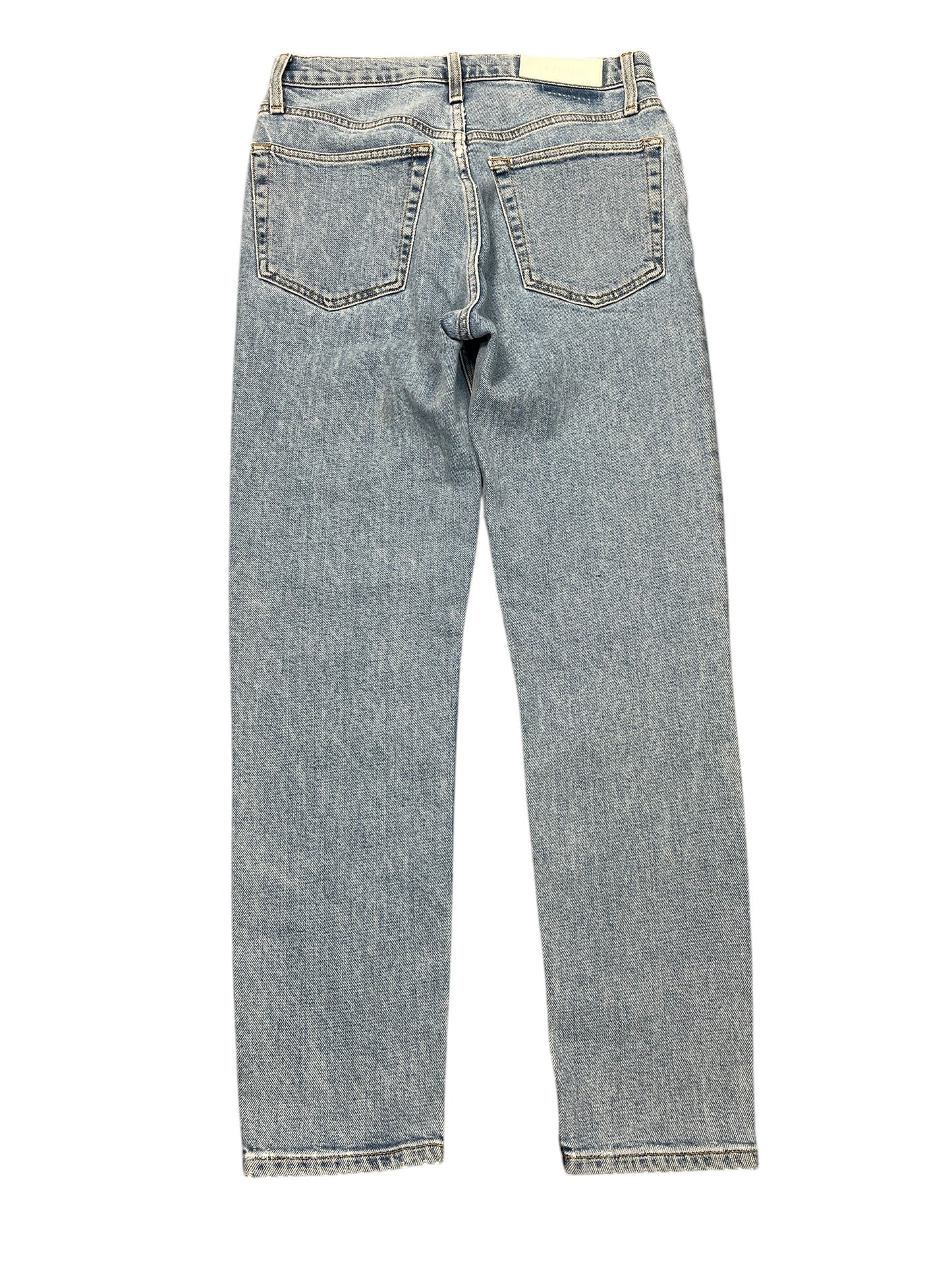 Jeans Straight By RE/DONE In Blue Denim, Size:2