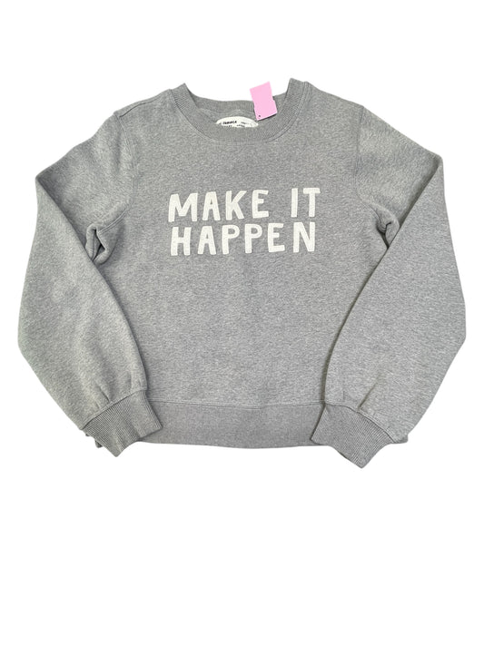 Sweatshirt Crewneck By Anthropologie In Grey, Size:S