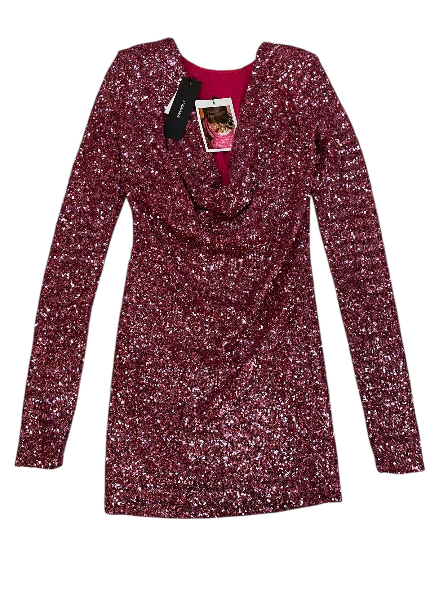 Dress Party Short By ANDAMANE In Pink, Size:S