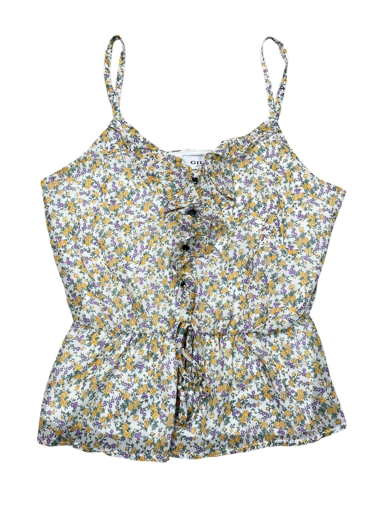 Blouse Sleeveless By Gilli In Floral Print, Size:L