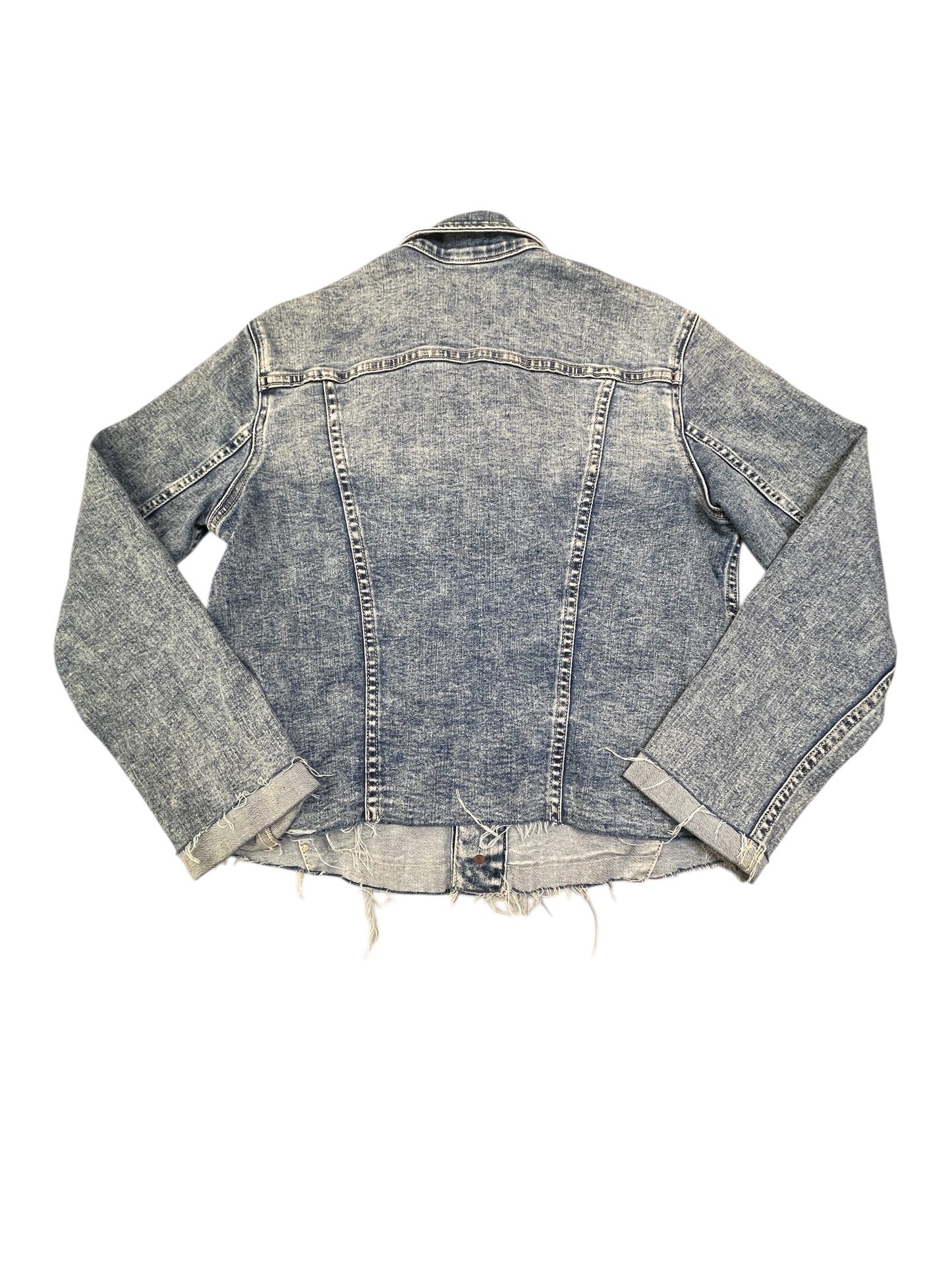 Jacket Denim By L Agence In Blue Denim, Size:M