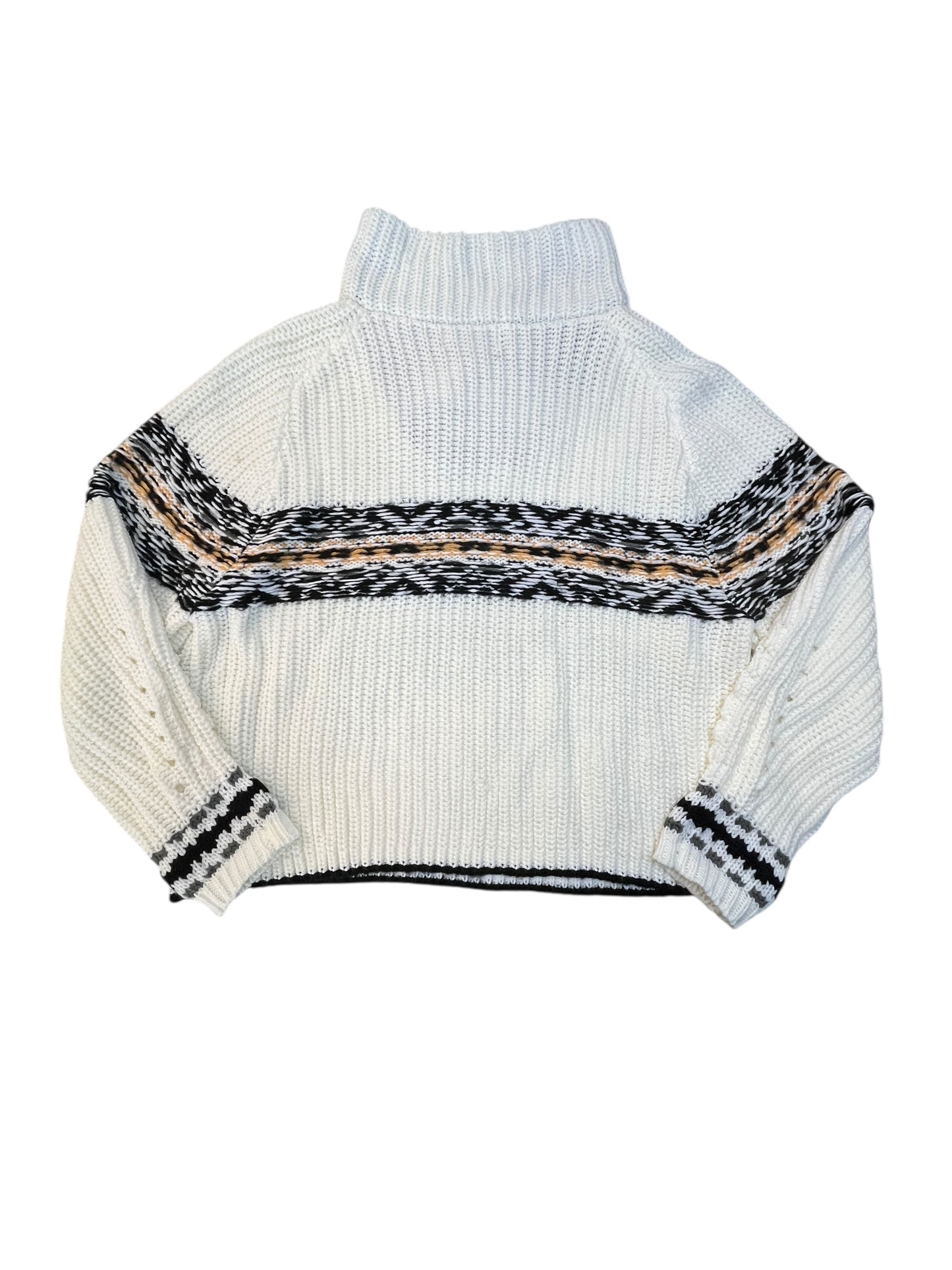Sweater By John + Jenn In Black & Cream, Size:M