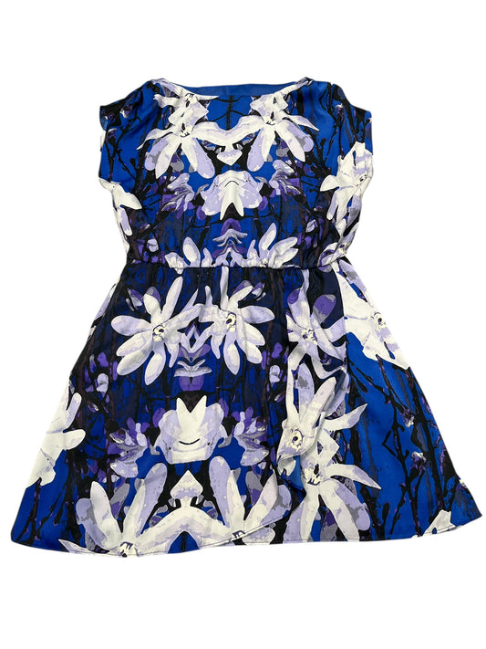 Dress Casual Short By Joe Fresh In Blue & Purple, Size:L