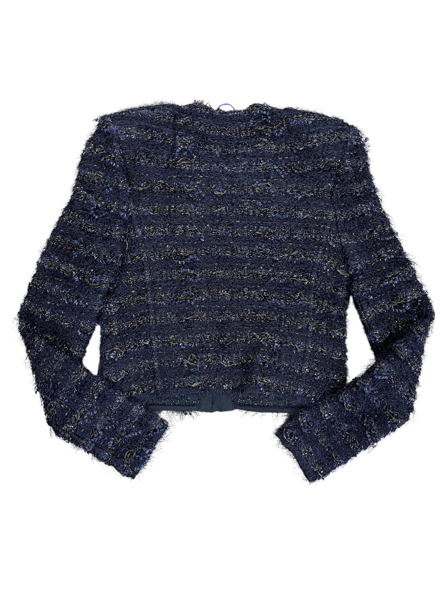 Blazer Luxury Designer By Balmain In Blue, Size:M