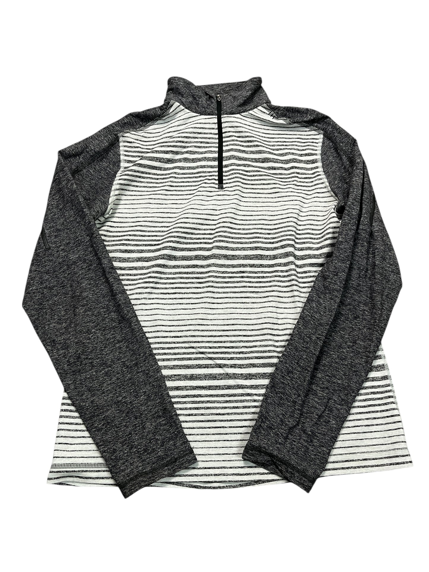 Athletic Jacket By Lululemon In Grey, Size:M