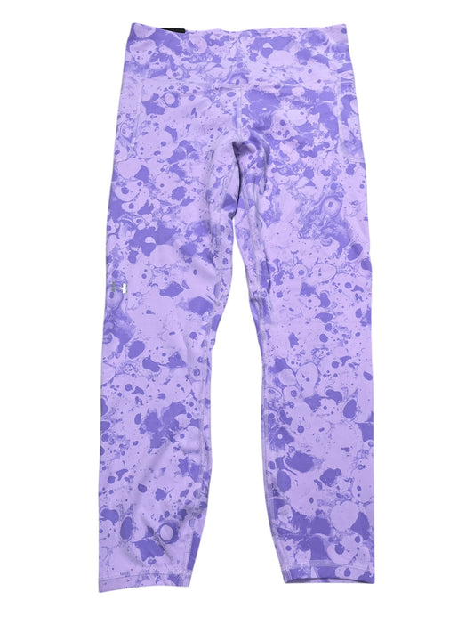Pants Leggings By Under Armour In Purple, Size:L