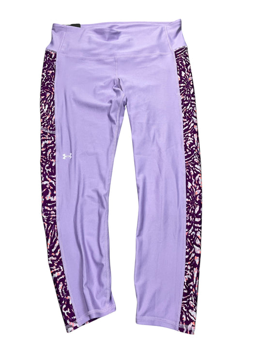 Pants Leggings By Under Armour In Purple, Size:L