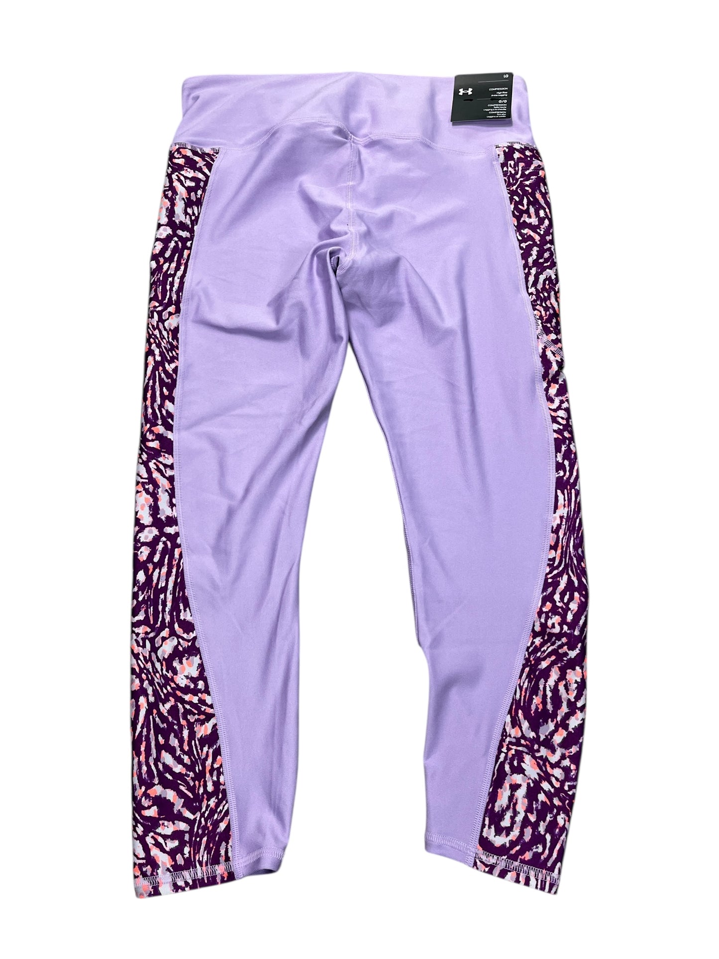 Pants Leggings By Under Armour In Purple, Size:L