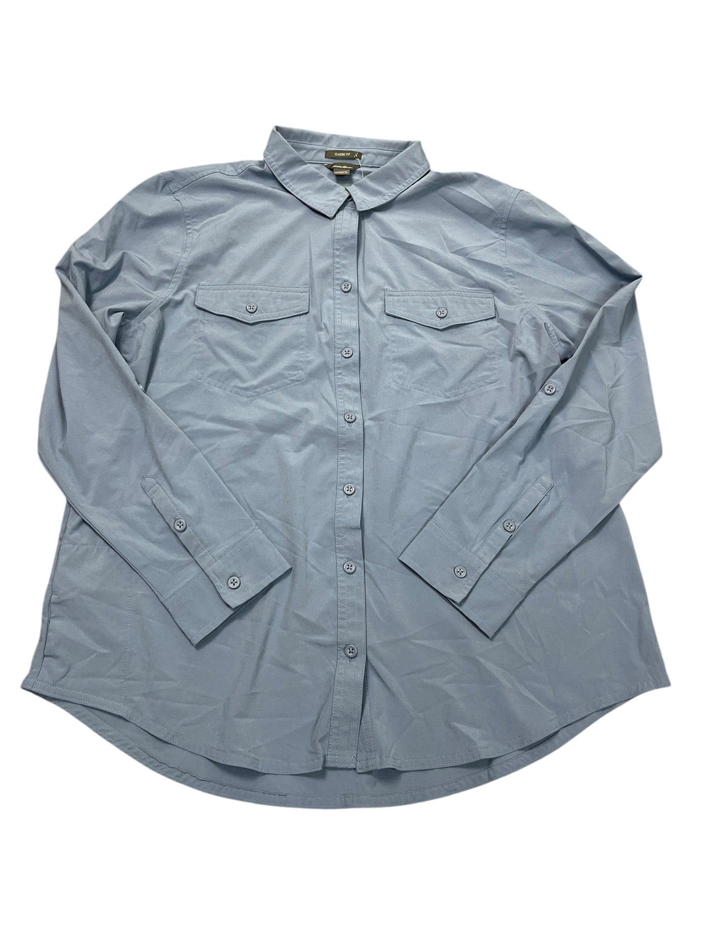 Top Ls By Eddie Bauer In Blue, Size:L