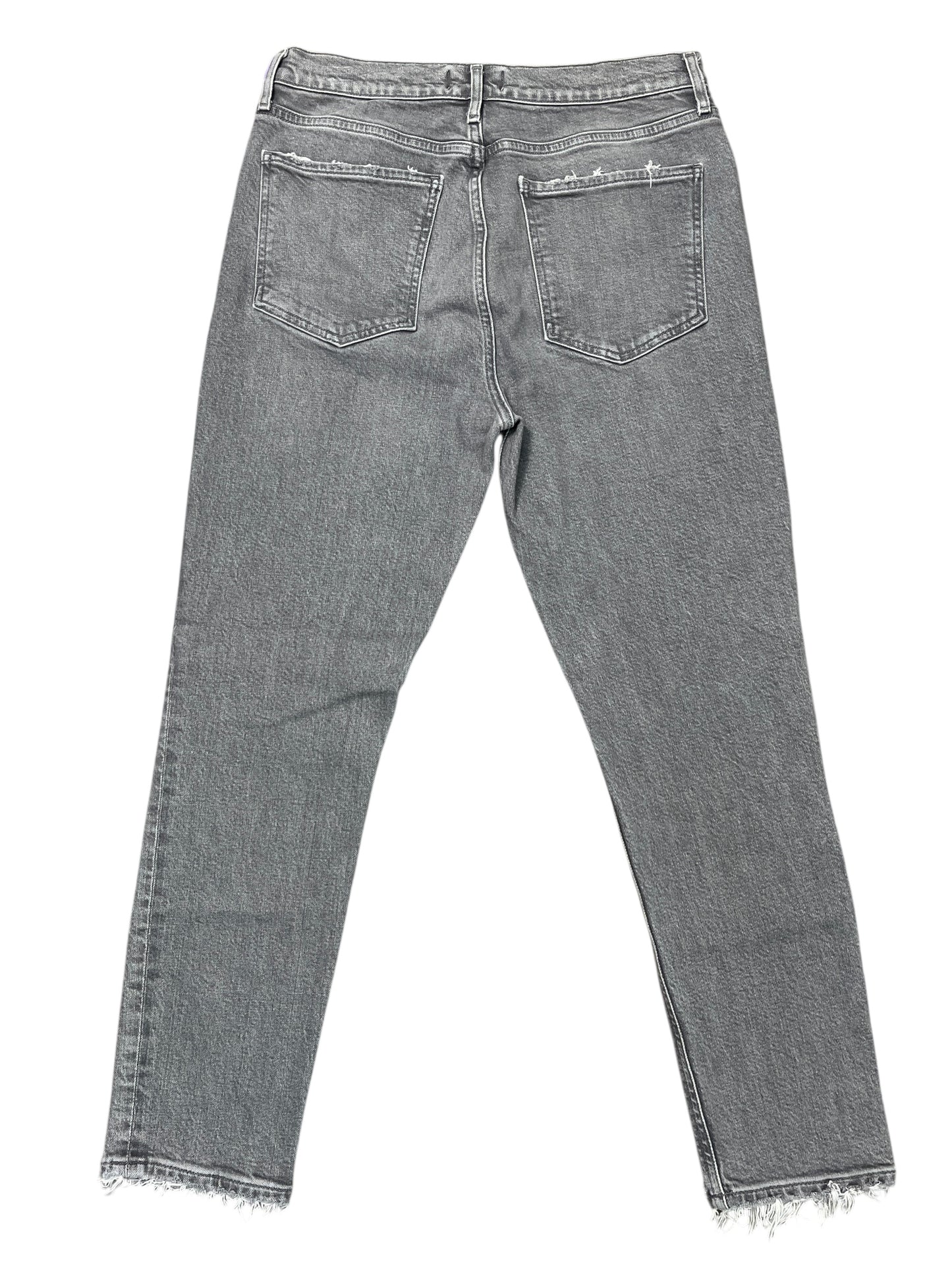 Jeans Straight By Agolde In Grey Denim, Size:8