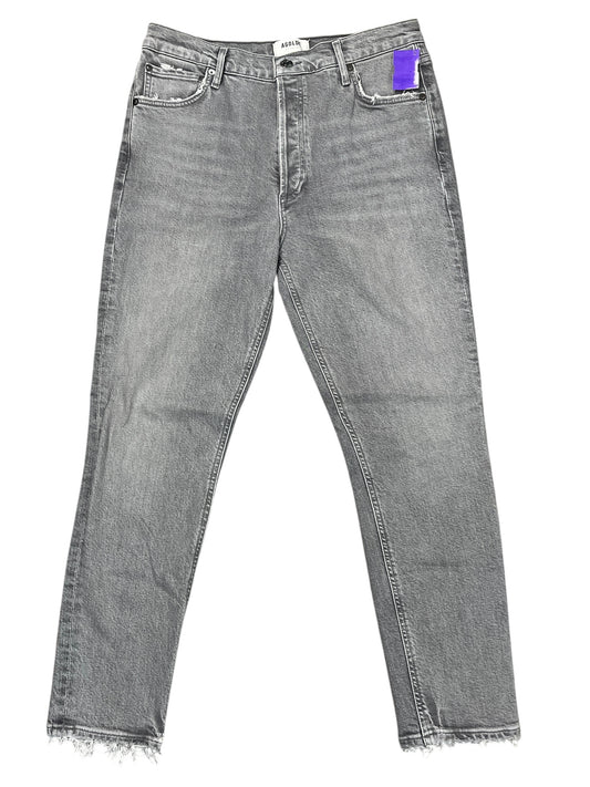Jeans Straight By Agolde In Grey Denim, Size:8