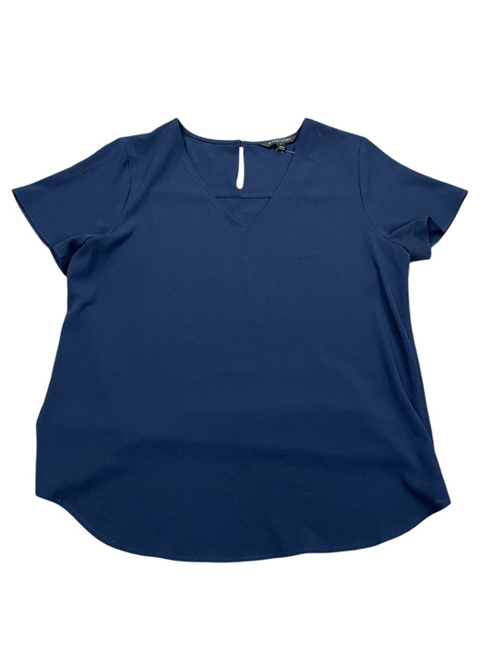 Blouse Ss By 41 Hawthorn In Navy, Size:L