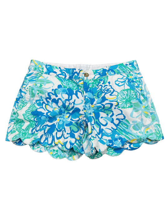 Shorts Designer By Lilly Pulitzer In Blue & White, Size:S