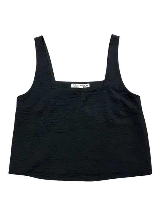 Top Sleeveless By LOLA GRACE In Black, Size:Xs