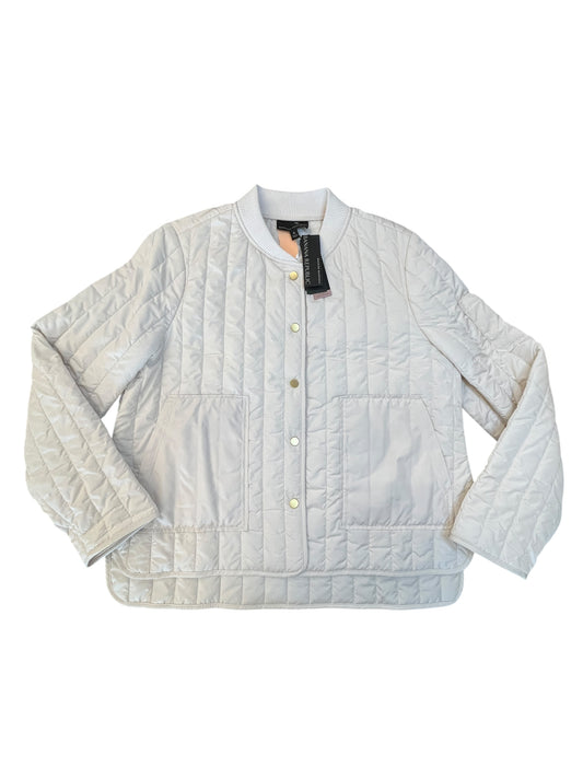 Jacket Puffer & Quilted By Banana Republic In Cream, Size:Xl