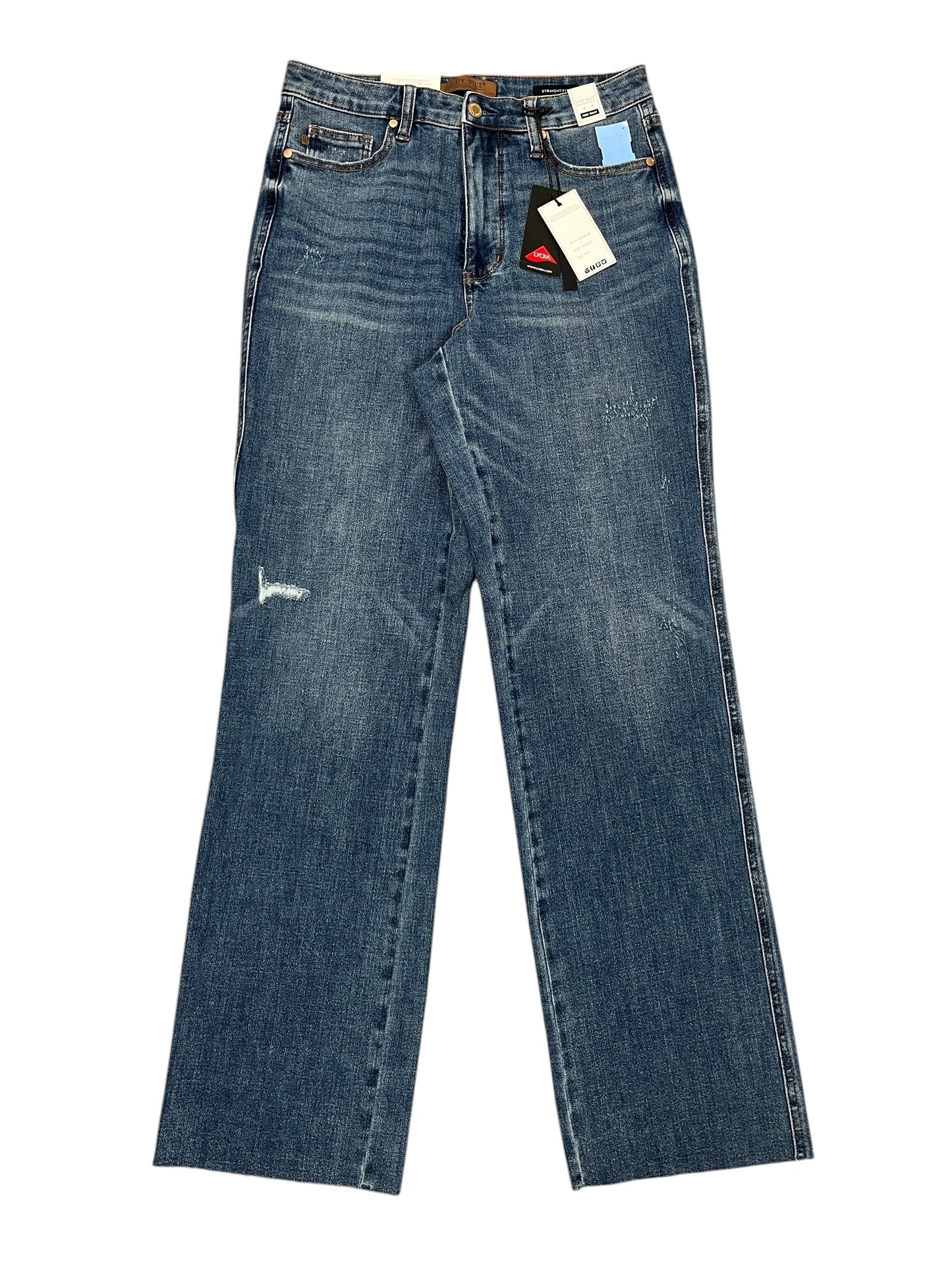 Jeans Straight By Judy Blue In Blue Denim, Size:10