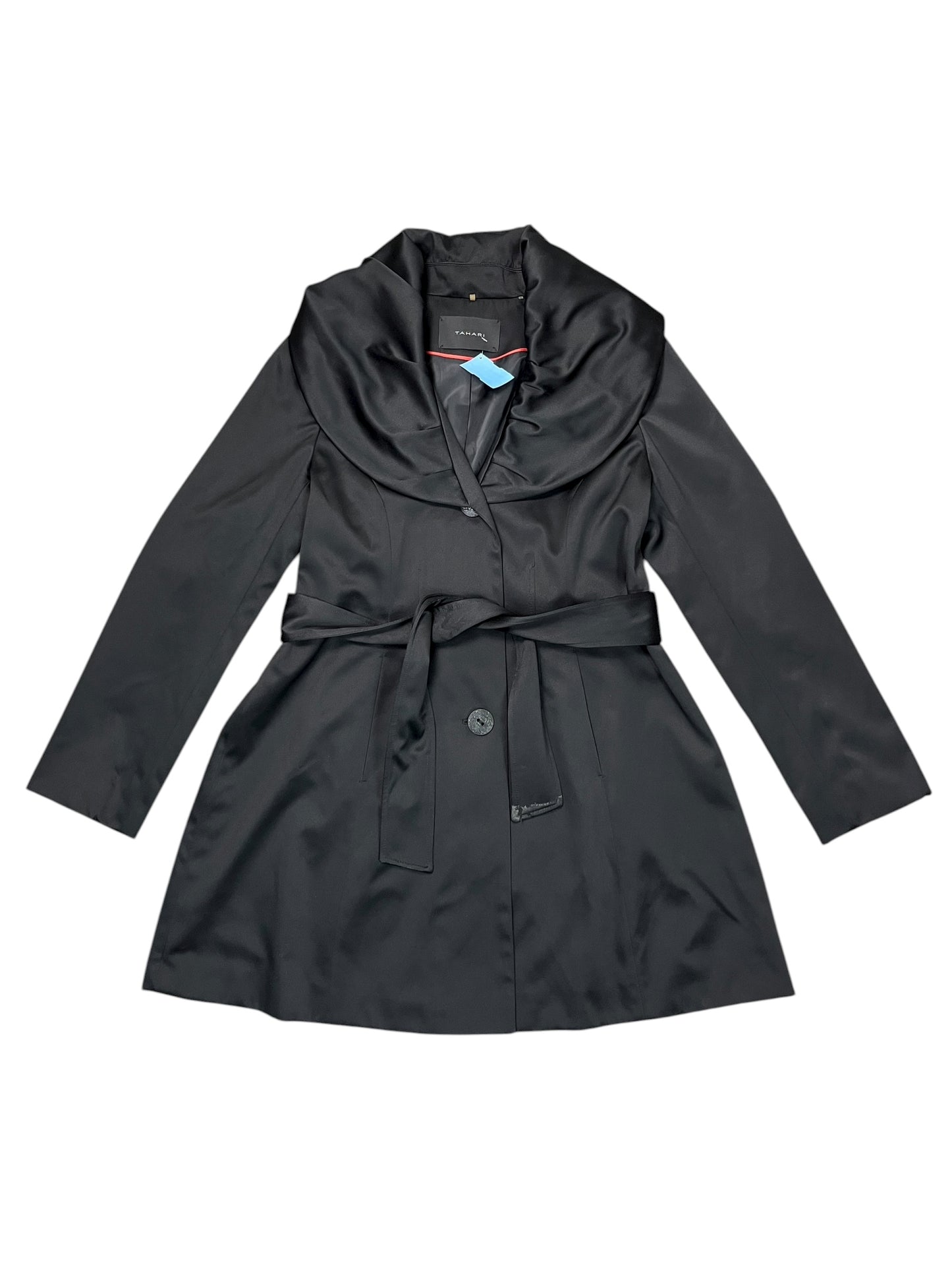 Coat Peacoat By Tahari In Black, Size:M