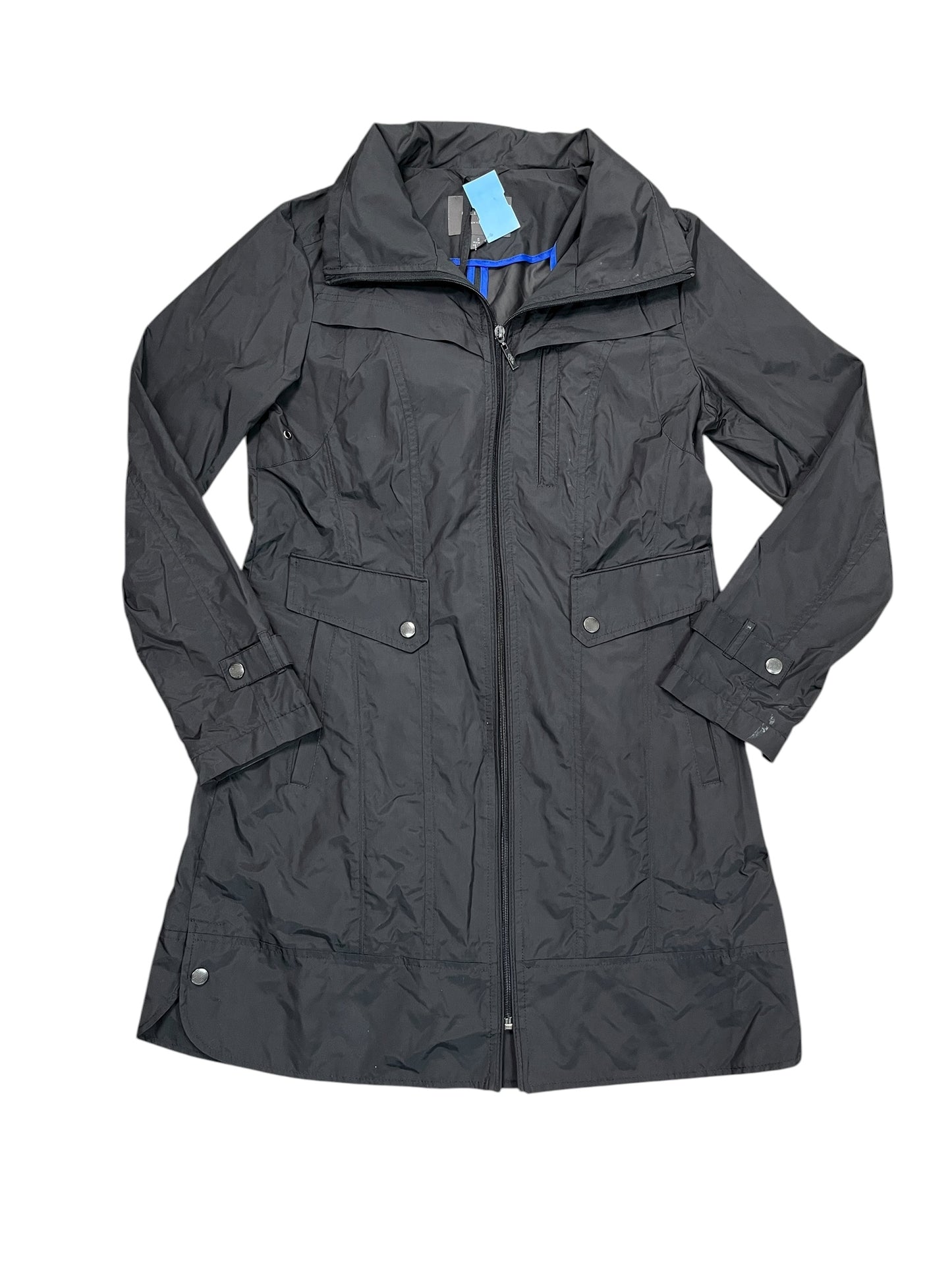 Jacket Windbreaker By Cole-Haan In Black, Size:S