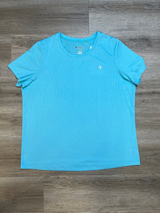 Athletic Top Short Sleeve By Champion  Size: 1x